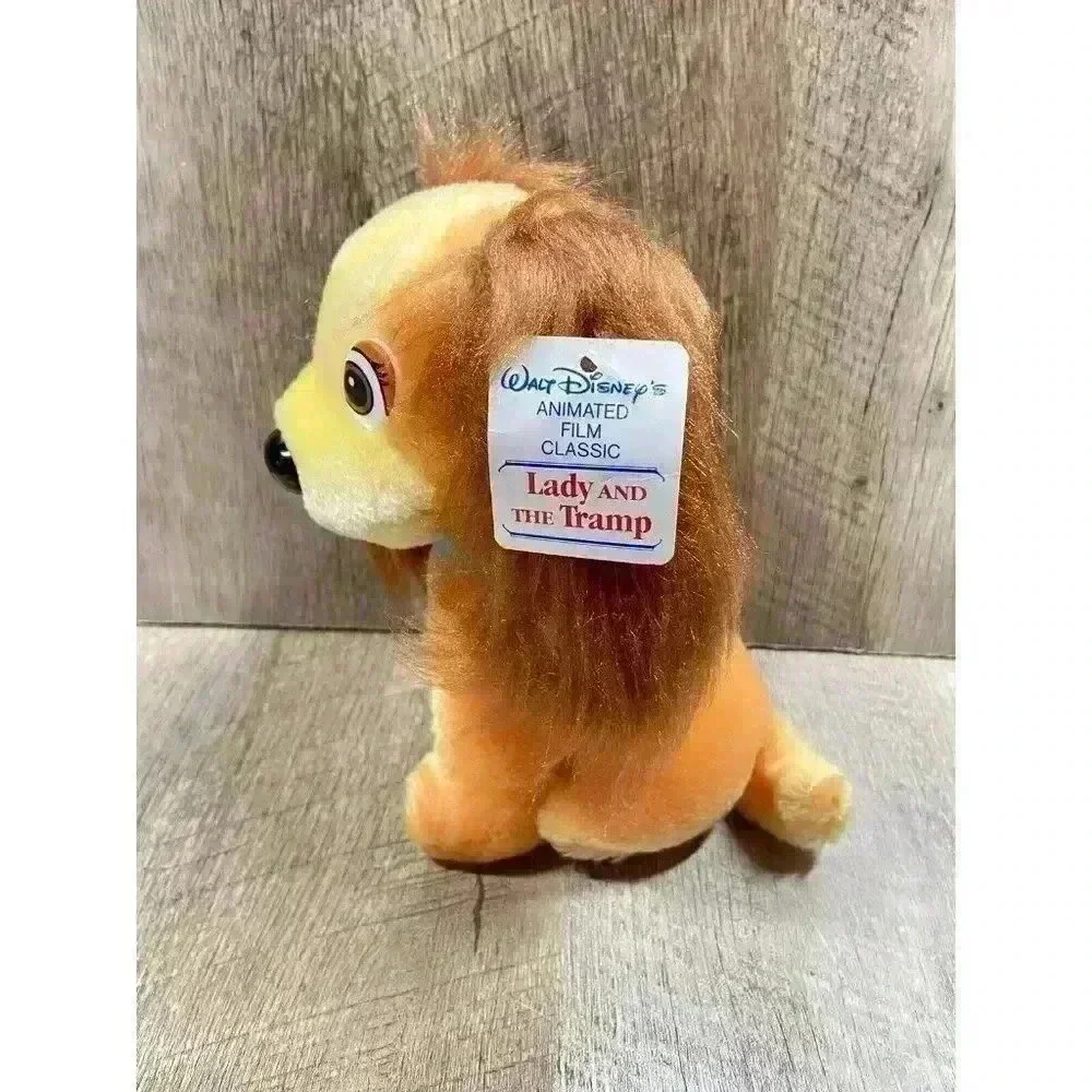 Vintage 1985 Walt Disney Classic Lady And The Tramp Stuffed Plush Lady Dog NWT